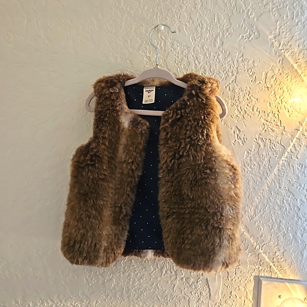 Faux Fur Girls Vest